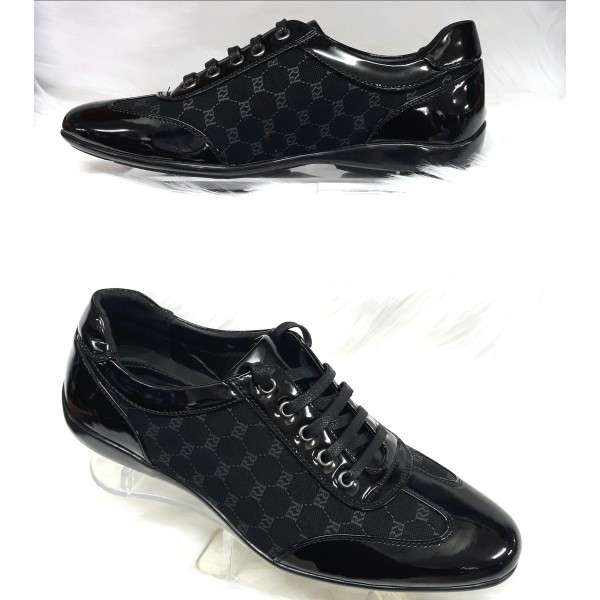 Zwart Trendy heren sneakers Zwart Trendy heren sneakers